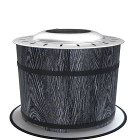 Smokeless Fire Pit, Portable Camping Bonfire Stove with Mat for Backyard, Patio, Picnic, Magnesium Oxide, Black