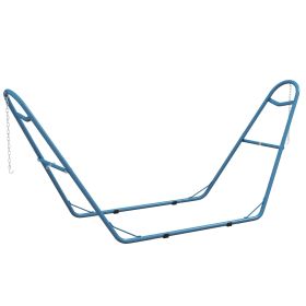 Hammock Stand, Portable Adjustable Steel Frame Hammock Stand, Weather Resistant, 10.3', 550 lbs. Capacity, Blue