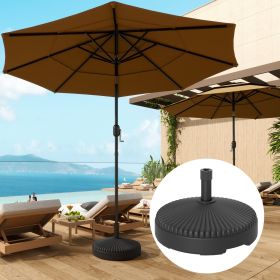 Round Patio Umbrella Base Holder (Option: Black-475x165x500 mm)