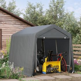 9.2' x 7.9' Garden Garage Storage Tent (Option: Dark Gray-1440x450x205 mm)
