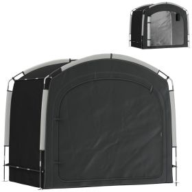 Bike Storage Shed Tent, Portable and Waterproof with 210D Oxford Fabric and Carry Bag for 3-4 Bicycles, Black (Option: Black-650x170x120 mm)